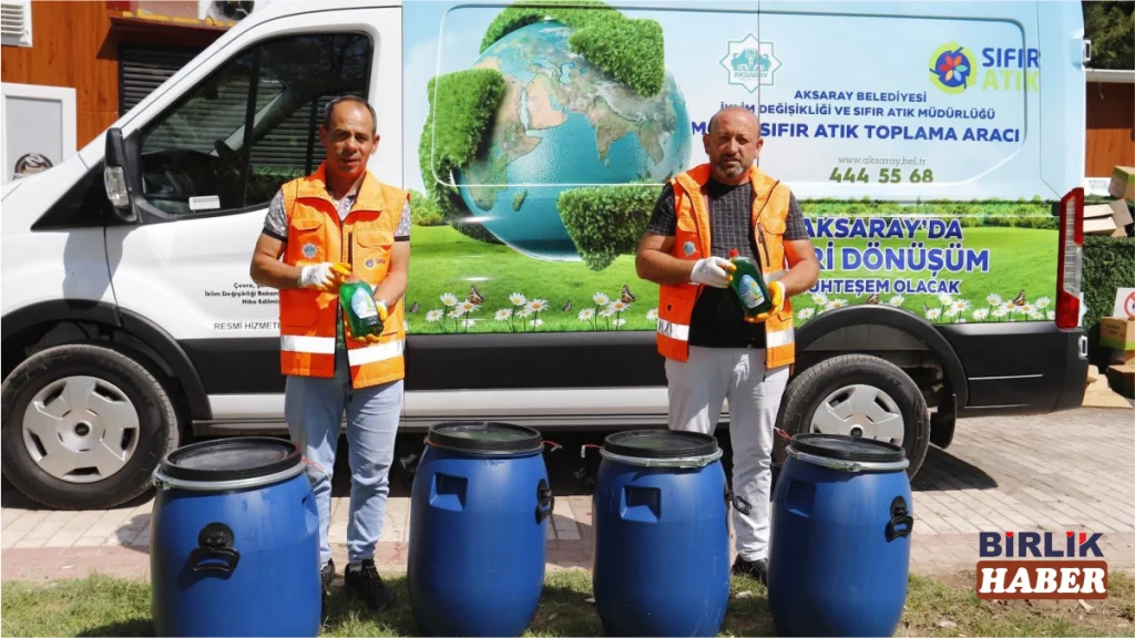 Aksaray’da atık yağını getirene deterjan hediye