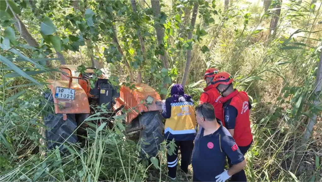 Balıkesir Savaştepe’de traktör kazası: 1 ölü