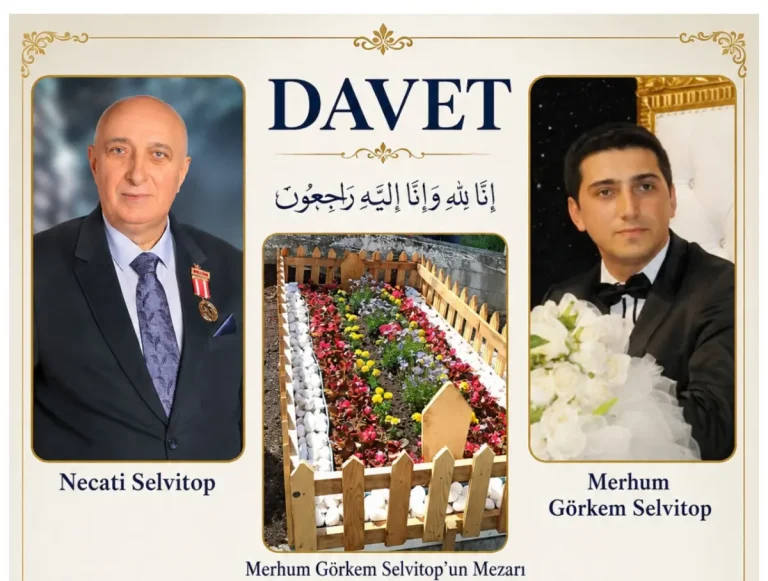 Necati Selvitop’tan merhum oğlu Görkem Selvitop için mevlid daveti