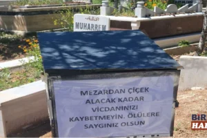 Mezarlıktan Çalınan Çiçekler Sosyal Medyada Gündem Oldu