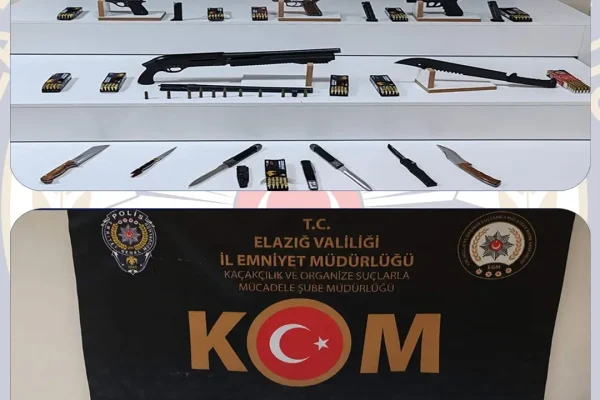Elazığ’da kaçak siah operasyonu: Çok sayıda silah ve mühimmat ele geçirildi
