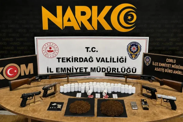 Tekirdağ’da uyuşturucu operasyonları: 13 tutuklama