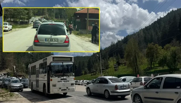 Isparta Gölcük tabiat parkına piknikçi akını