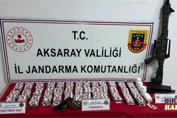 Aksaray’da uyuşturucu operasyonu: 3 bin 433 hap ele geçirildi