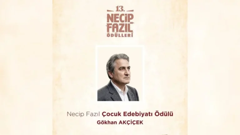 Gökhan Akçiçek’e Necip Fazıl Çocuk Edebiyatı Ödülü