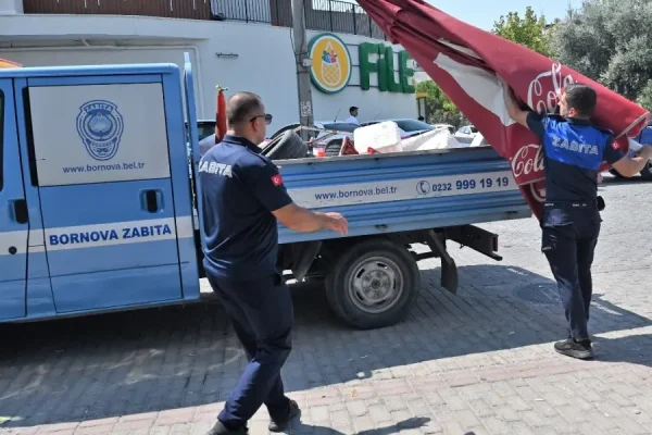 Bornova’da kaldırım ve yol işgallerine sıkı denetim