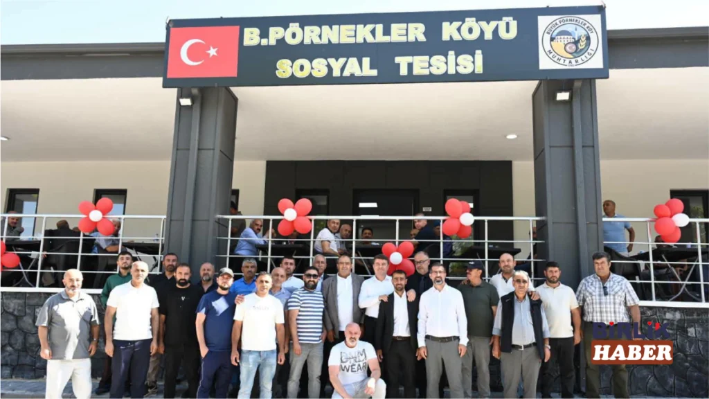 Büyük Pörnek Köyü Sosyal Tesisi ve Taziye Evi Hizmete Açıldı