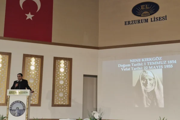 Erzurum Lisesi’nde Nene Hatun’un kahramanlığı anlatıldı