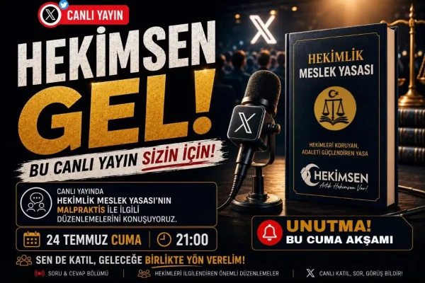 HEKİMSEN’den Hekimlik Meslek Yasası canlı yayını