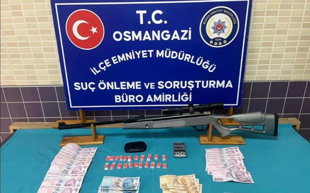 Bursa’da uyuşturucu operasyonu: 3 gözaltı, aranan 2 hükümlü yakalandı