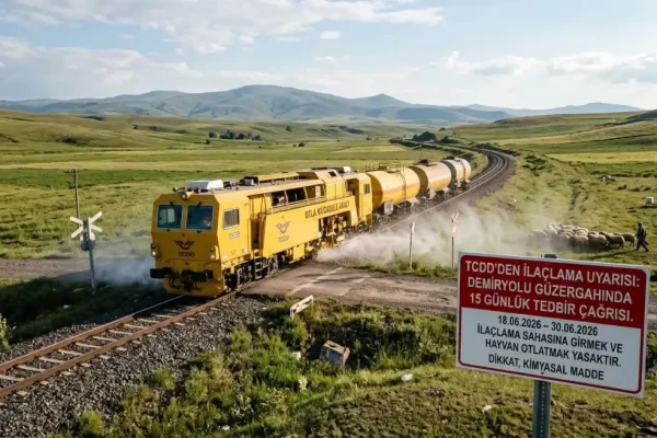 TCDD’den ilaçlama uyarısı: Demiryolu güzergâhında 15 günlük tedbir çağrısı