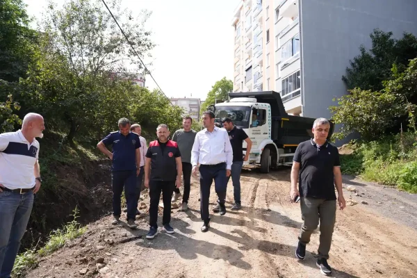 Giresun’da yağmurdan etkilenen vatandaşlara destek