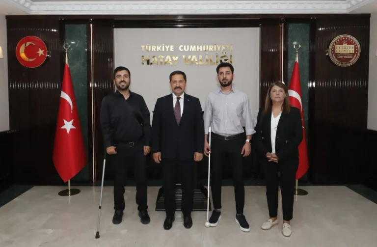 Vali Masatlı, Engelsiz Dünya Federasyonu heyeti ile görüştü