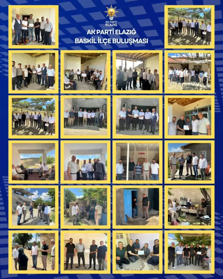 AK Parti Baskil’de 100 kişilik kadroyla sahaya indi
