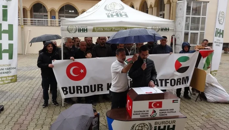 Burdur’da İsrail protestosu: “Bu Saldırı İnsanlığa Yapıldı”