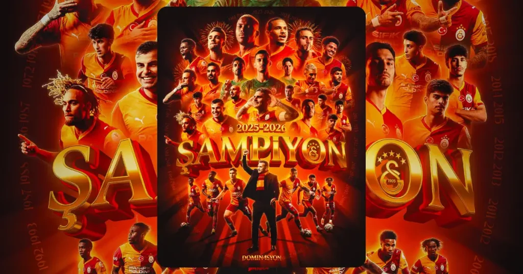 Aslan’dan tarihi zafer: Galatasaray 26. kez şampiyon!