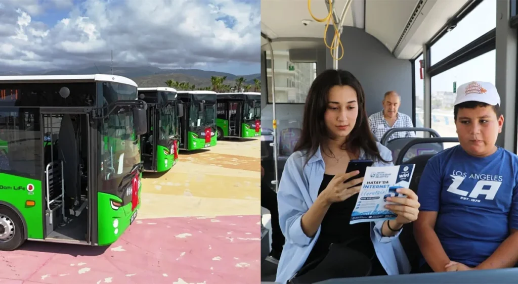 Hatay’daki toplu taşıma araçlarında Wİ-Fİ hizmeti