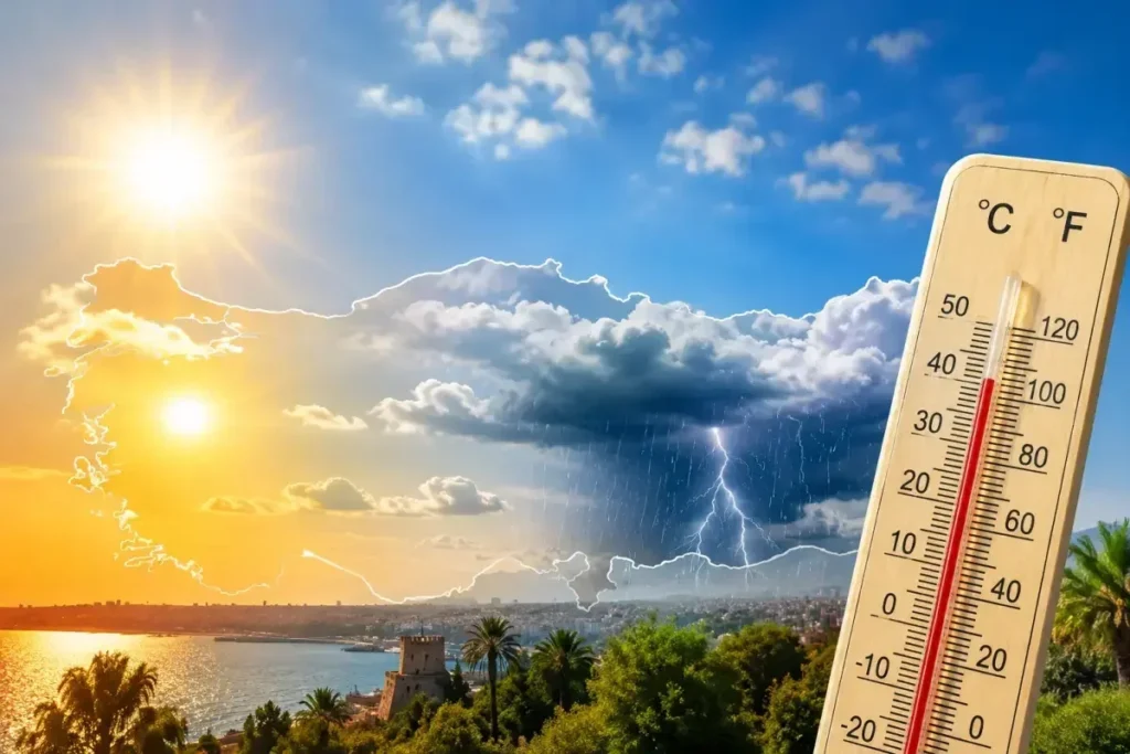 Sıcaklıklar yüksek, bazı bölgelerde sağanak bekleniyor