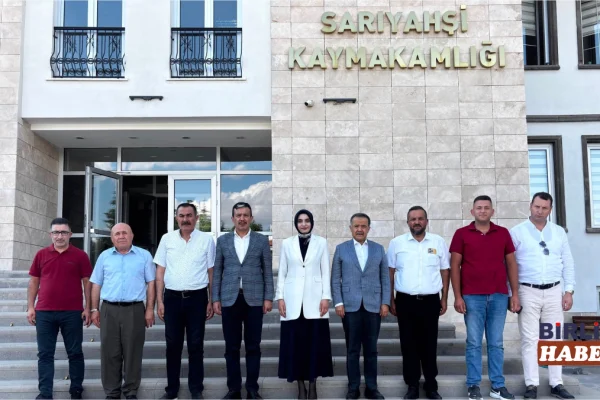 AK Parti Heyetinden Sarıyahşi Kaymakamı Arıkan’a Ziyaret