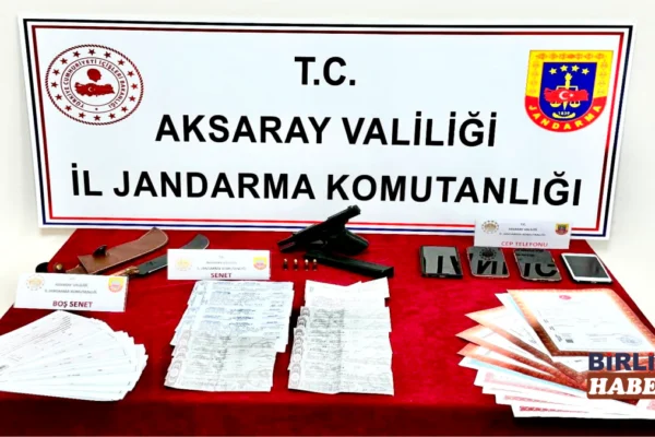 Aksaray’da Tefecilik Operasyonu: 3 Şüpheli Yakalandı