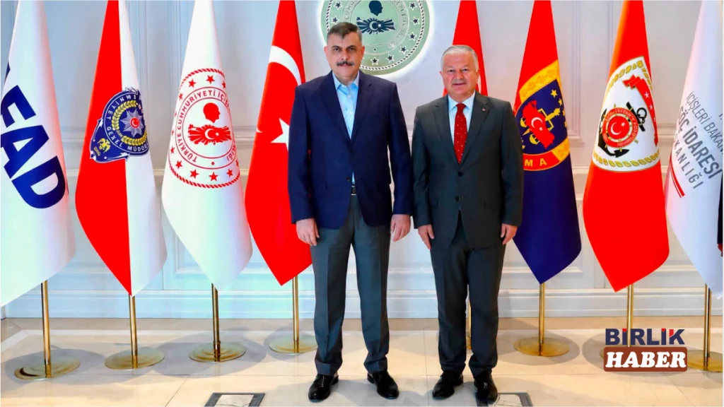 Vali Murat Duru, İçişleri Bakanı Mustafa Çiftçi’yi Ziyaret Etti