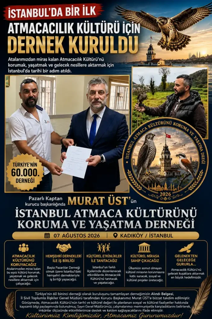 Atmacacılık kültürü için İstanbul’da yeni bir dernek kuruldu