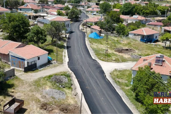 Aksaray’da Yalnızceviz–Göksügüzel Yolunda Asfalt Çalışması