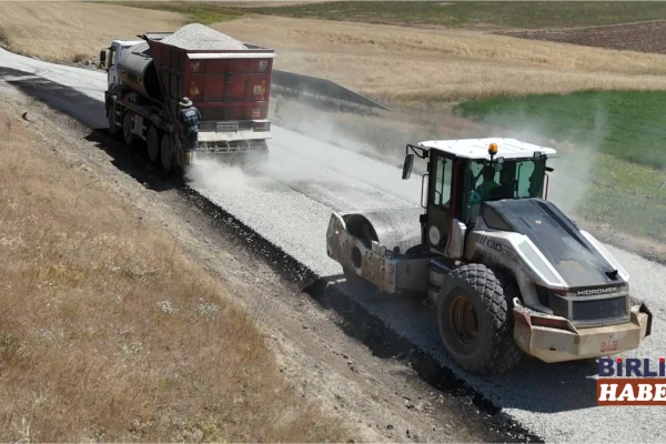 Gülağaç’da Camiliören–Osmanlı Köyü Yolunda Asfalt Çalışması