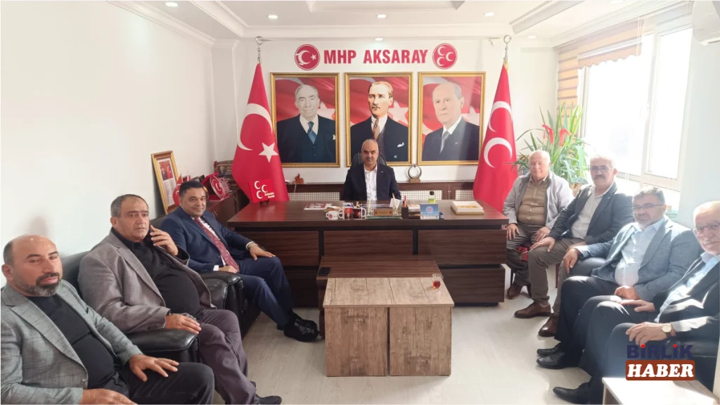 Aksaray’da STK Başkanlarından MHP İl Teşkilatına Ziyaret