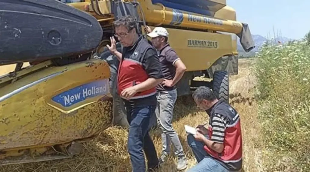 Serik’te biçerdöver kontrolü
