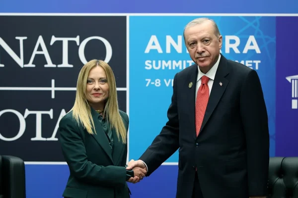 Cumhurbaşkanı Erdoğan, İtalya Başbakanı Meloni ile bir araya geldi