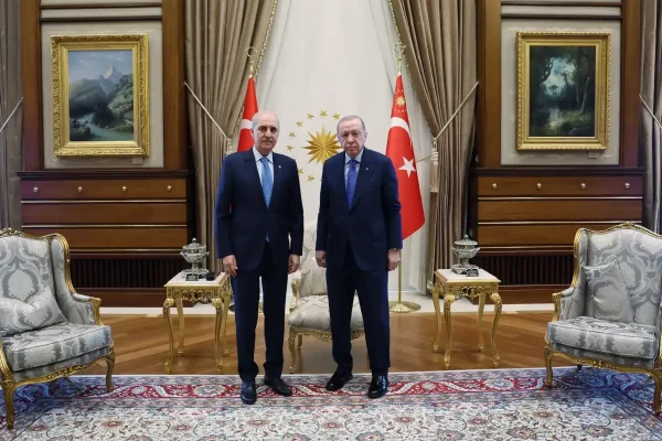 Cumhurbaşkanı Erdoğan, TBMM Başkanı Numan Kurtulmuş’u kabul etti