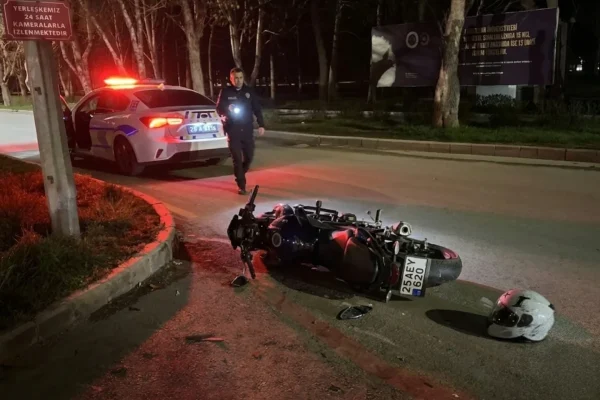 Erzurum’da kaza: Motosiklet sürücüsü ağır yaralandı