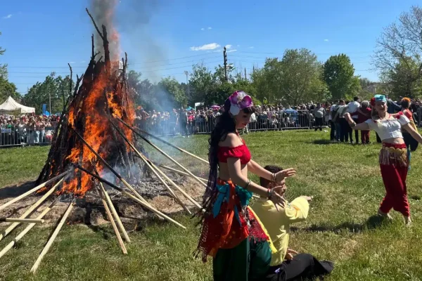 Edirne’de Kakava ateşi göğe yükseldi