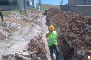 Gülağaç Akmezar Köyü’nde İçme Suyu Şebekesi Yenileniyor