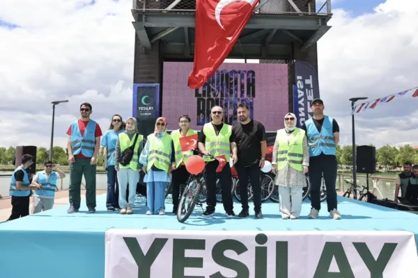 Çorum’da pedallar sağlıklı yaşam için çevrildi