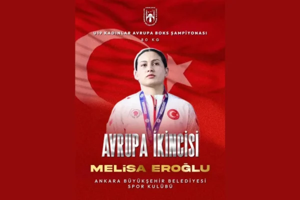 Melisa Eroğlu Avrupa ikincisi oldu