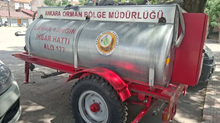 Beypazarı, Ayaş ve Güdül’de 9 mahalleye yangın tankeri desteği
