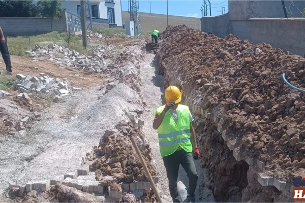 Gülağaç Akmezar Köyü’nde İçme Suyu Şebekesi Yenileniyor