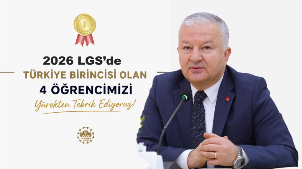 Aksaray’da LGS Gururu: 4 Öğrenci Türkiye Birincisi Oldu