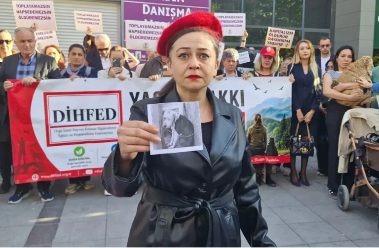 Ankara’da  Dünya Hayvanları Koruma Günü basın açıklaması
