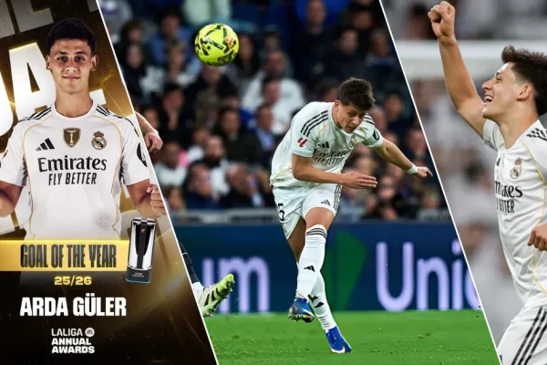 La Liga’dan Arda Güler’e ‘sezonun en güzel golü’ ödülü