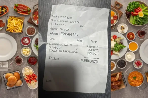 Gurbetçi aile Gölbaşı’nda kahvaltı fiyatına isyan etti