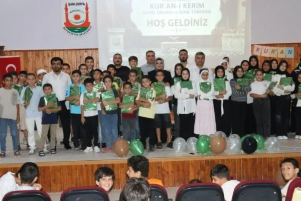 Şanlıurfa’da çocuklar hem öğrendi hem ödüllendirildi