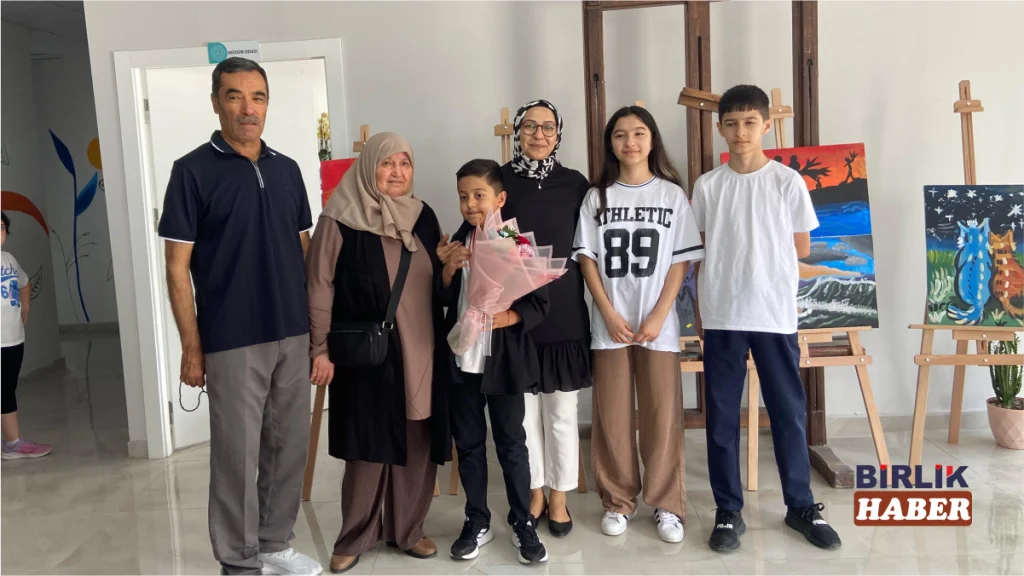 Altınok Akademisi’nde 8 Yaşındaki Ressamdan İlk Sergi