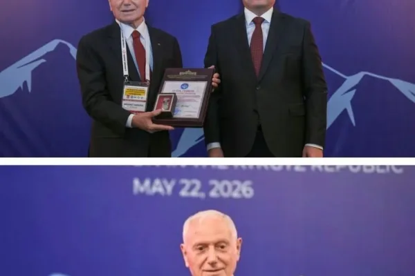 Prof. Dr. Mehmet Haberal’a Kırgızistan’dan şeref beratı ve nişan