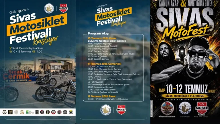 Sivas’ta motor tutkunlarının buluşması başlıyor! 3 günlük festival için geri sayım
