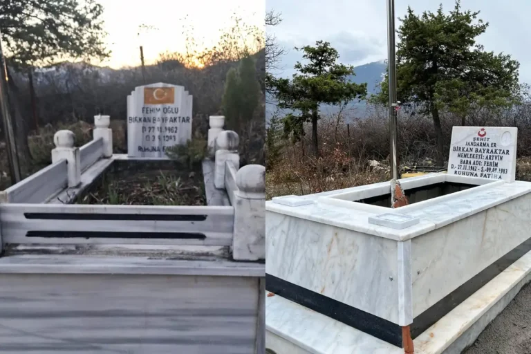 Artvin’de şehit mezarlarının bakımı yapıldı