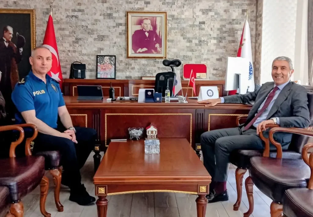 Kaymakam’dan yeni emniyet müdürüne ziyaret