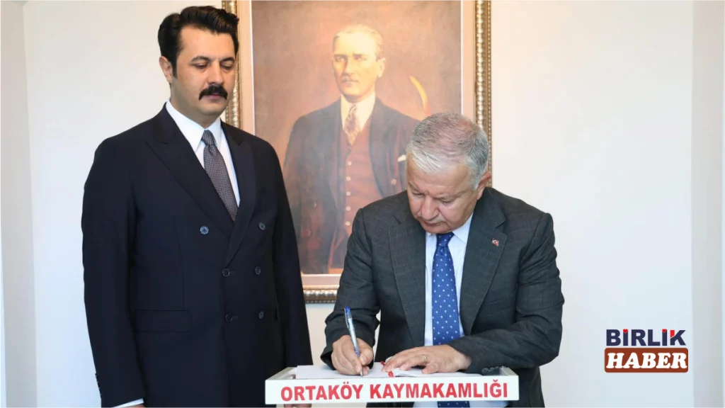 Vali Duru’dan Ortaköy Kaymakamı Mehmet Bek’e ziyaret